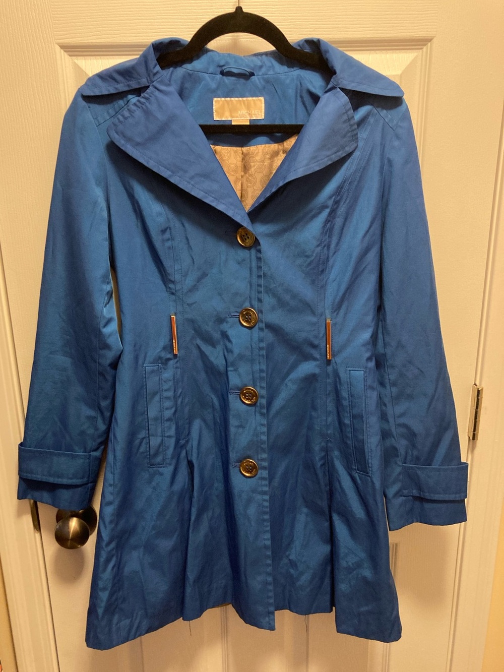 MICHAEL KORS Women's Button-Front Trench Coat